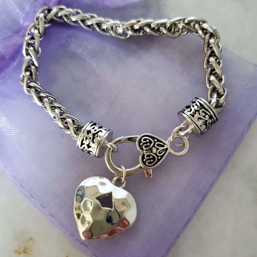 Brighton Puffed Heart Bracelet - Wing New Condition - Picture 4 of 4